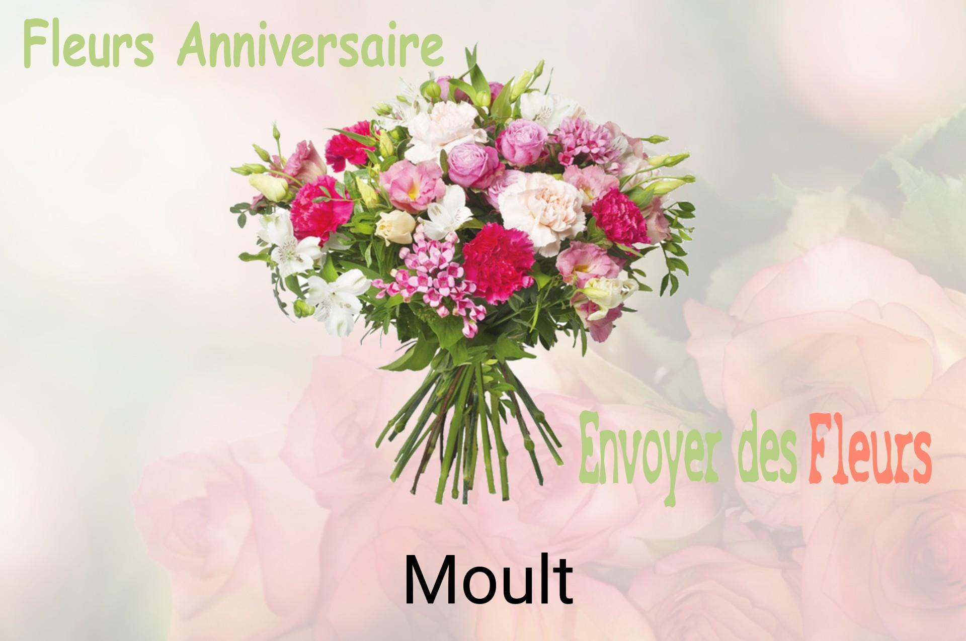 Bouquet de fleurs d’anniversaire livré à Moult